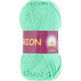 Пряжа Vita-cotton "Orion" 4577 Св.зеленая бирюза 77%мерсириз. хлопок 23%вискоза 170м 50гр