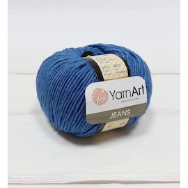 Пряжа YarnArt "JEANS" 16 синий 55% хлопок, 45% полиакрил.160 м 50 г